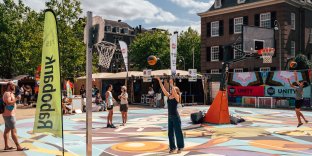 From Batman to wheelchair basketball: 3X3 Unites brings people together during Pride Village at Museumplein
